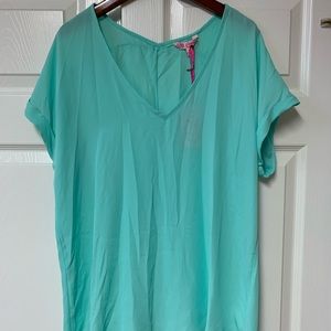 Candie’s Women's Mint Green Cap Sleeve Top,  Size L, NWT